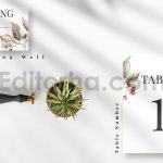 دانلود فایل لایه باز کارت دعوت عروسی گلدار قدیمی Vintage Floral Invitation Set