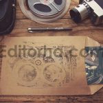 پاکت نامه های اداری قدیمی Vintage Office Envelope4