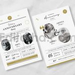 دانلود فایل لایه باز کارت دعوت سالگرد ازدواج Wedding Anniversary Invitation