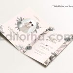 دانلود فایل لایه باز کارت دعوت عروسی سبک قدیمی Wedding Invitation