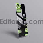 دانلود موکاپ استند تبلیغاتی ایستاده X Banner Mockup