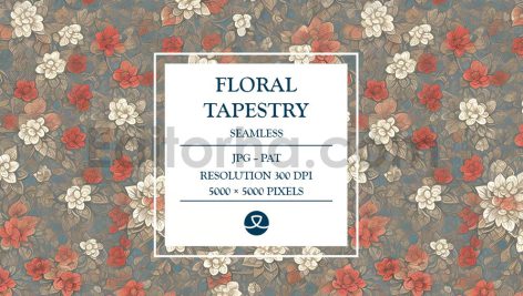 دانلود تکسچر گلدار Floral Tapestry