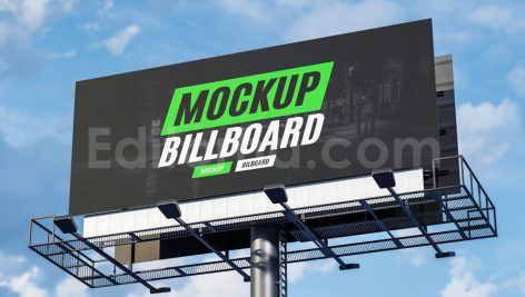 دانلود موکاپ بیلبورد خیابانیBillboard Mockup 3