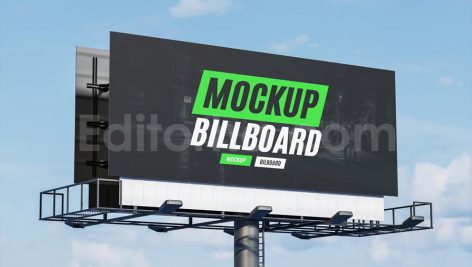 دانلود موکاپ بیلبورد خیابانیBillboard Mockup 4