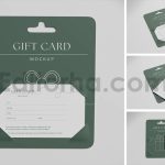 دانلود موکاپ کارت هدیه Gift Card Mockup11
