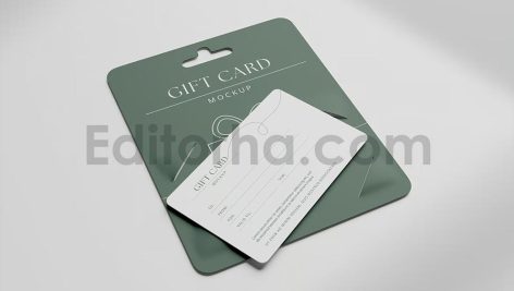 دانلود موکاپ کارت هدیه Gift Card Mockup22