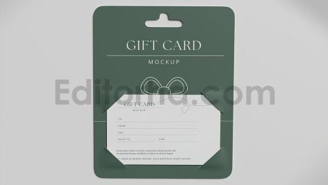 دانلود موکاپ کارت هدیه Gift Card Mockup55