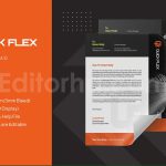 دانلود فایل لایه باز سربرگ Quick Flex - Letterhead Template
