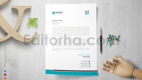 دانلود فایل لایه باز سربرگ Letterhead Template