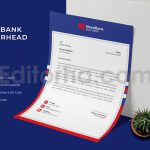 دانلود فایل لایه باز سربرگ Nava Bank - Letterhead