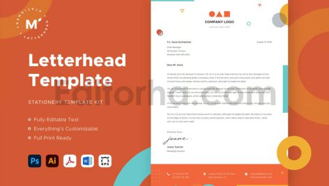 دانلود فایل لایه باز سربرگ Letterhead