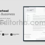 دانلود فایل لایه باز سربرگ Letterhead Template