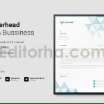 دانلود فایل لایه باز سربرگ Letterhead Template