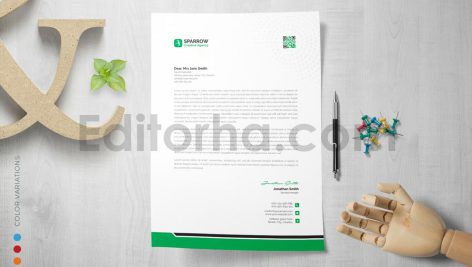 دانلود فایل لایه باز سربرگ Letterhead Template