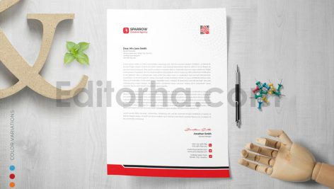 دانلود فایل لایه باز سربرگ Letterhead Template