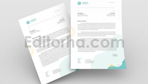دانلود فایل لایه باز سربرگ Letterhead V.4