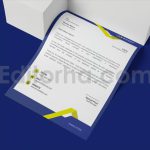 دانلود فایل لایه باز سربرگ تنیس Baseline Tennis - Letterhead