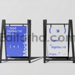موکاپ استند فلزی بیرونی