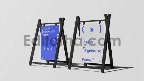 موکاپ استند فلزی بیرونی