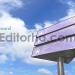 موکاپ بیلبورد سه وجهی خیابانی Billboard Mockup 1
