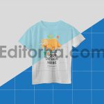 موکاپ تی‌شرت بچه‌گانه Kids T-Shirt Mockup4