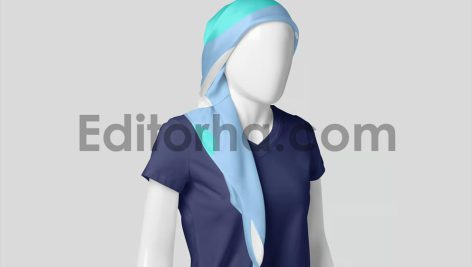 موکاپ روسری ابریشمی3