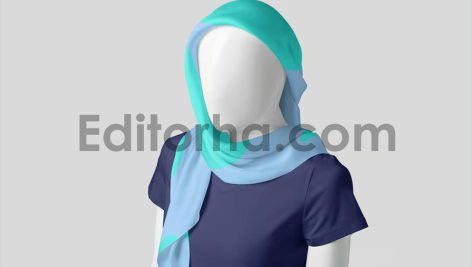 موکاپ روسری ابریشمی7