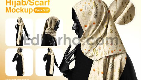 موکاپ روسری با وضوح بالا1