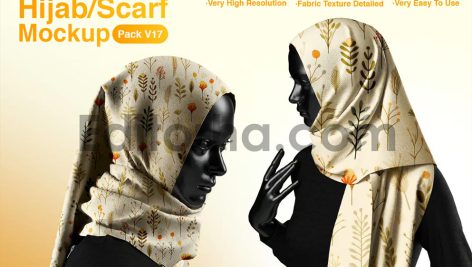 موکاپ روسری با وضوح بالا2