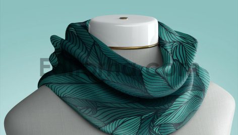 موکاپ روسری دور گردن1