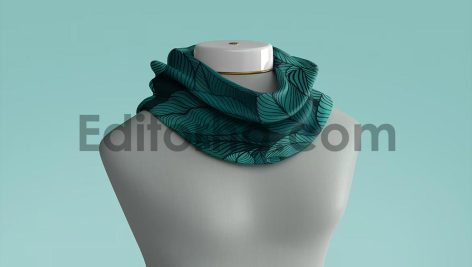 موکاپ روسری دور گردن3