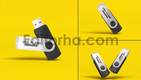 موکاپ فلش مموری برندینگ1