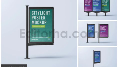 موکاپ لایت باکس درخیابان-1