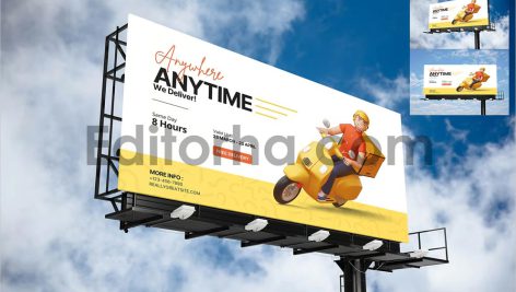 موکاپ های بیلبورد خیابانی Billboard Mockup 1