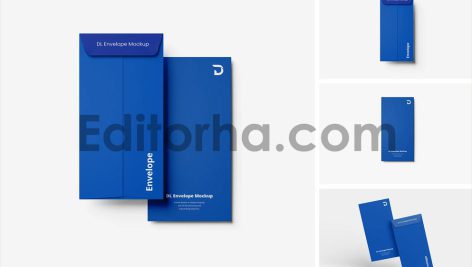 موکاپ پاکت دی ال DL Envelope Mockup1