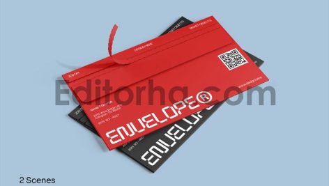 موکاپ پاکت نامه با برگه جدا شونده1