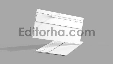 موکاپ پاکت نامه با برگه جدا شونده4