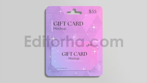 موکاپ کارت هدیه Gift Card Mockup2