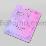 موکاپ کارت هدیه Gift Card Mockup3