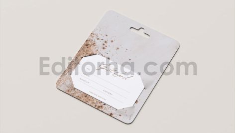 موکاپ کارت هدیه Gift Card Mockup