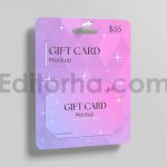 موکاپ کارت هدیه Gift Card Mockup5