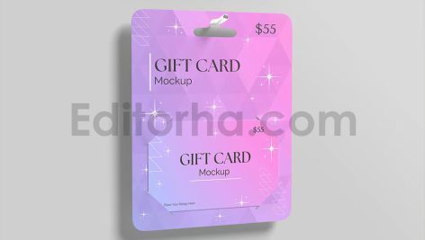 موکاپ کارت هدیه Gift Card Mockup5