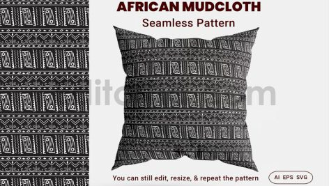 دانلود فایل لایه باز پترن طرح پارچه آفریقایی Seamless Pattern
