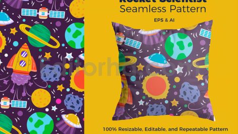 دانلود فایل لایه باز پترن فضایی Rocket Scientist Pattern