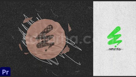 دانلود پروژه آماده پریمیر: لوگوموشن کاغذی Paper Logo MOGRT
