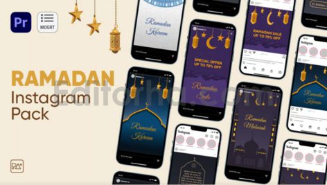 دانلود پروژه آماده پریمیر: پکیج استوری اینستاگرام رمضان