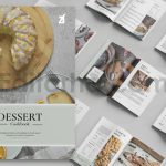 دانلود فایل لایه باز کاتالوگ کتاب آشپزی دسر Dessert cookbook