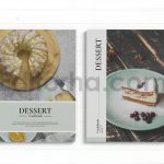 دانلود فایل لایه باز کاتالوگ کتاب آشپزی دسر Dessert cookbook