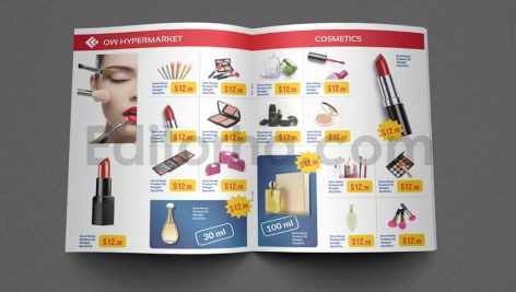 دانلود فایل لایه باز کاتالوگ طرح آماده سوپرمارکت Supermarket Catalog