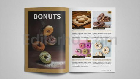 دانلود فایل لایه باز شیرینی و کیک Bakery & Cake Catalog Template